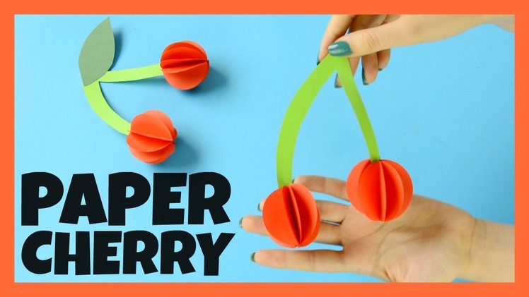 Paper Cherry Craft for Kids - fun paper craft idea for kids