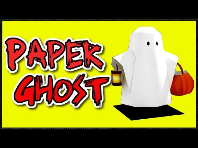 Paper Craft-DIY for Kids | How to Make a Ghost Halloween Craft for Children-Easy Origami Tutorials