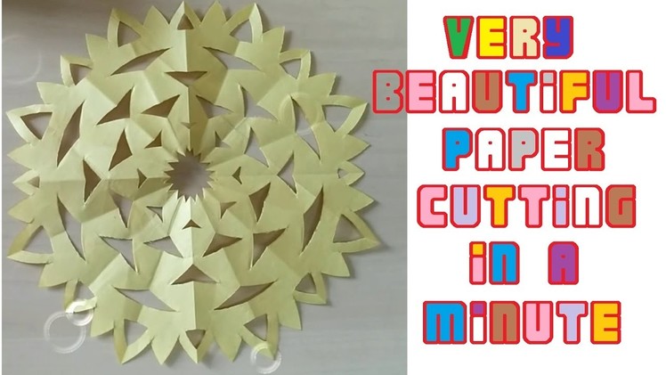 Paper Cutting Art | Art | Paper Craft | DIY | Very easy paper Craft