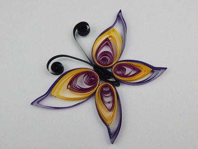 Quilling butterfly DIY papercraft decoration wall deco