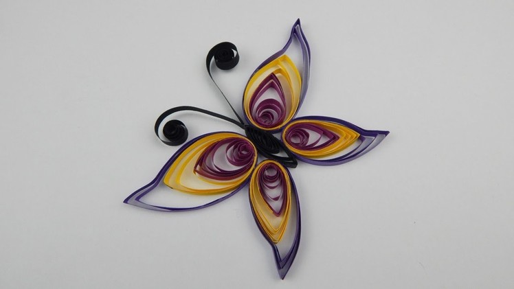 Quilling butterfly DIY papercraft decoration wall deco