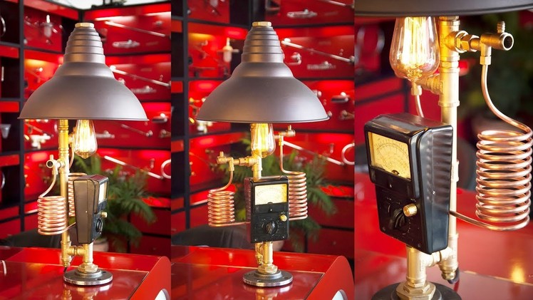 Steampunk DIY Industrial Pipe Lamp #10