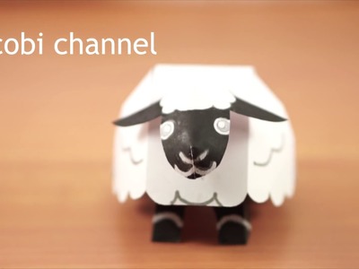 Swinging sheep Paper Craft  - 4cobi channel | Paper Toys