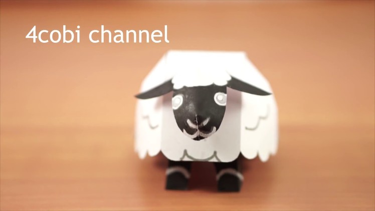 Swinging sheep Paper Craft  - 4cobi channel | Paper Toys
