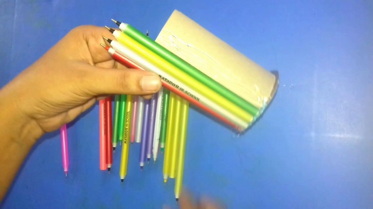 পুরাতন কলম দিয়ে কলমদানি তৈরি.How to make pen holder.Diy craft