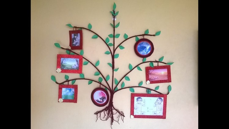 Tree Photo frame || DIY || How to make big photo frame at home || Wall Decoration