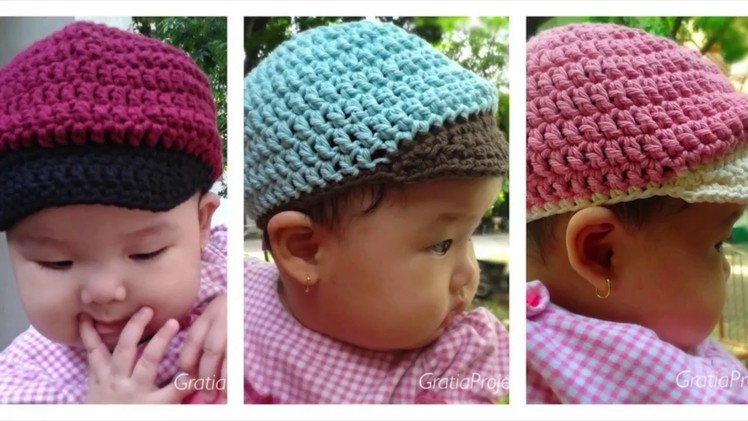 Baby Baseball Hat Crochet Tutorial