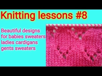 Beautiful || Knitting || Jali design || Baby sweater design || Easy to make
