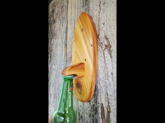 Canipe's Wood Shop- Making a cedar Surfboard Bottle Opener