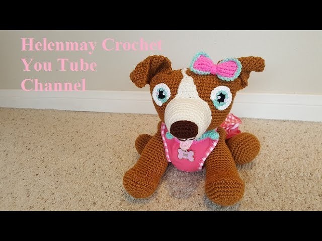 Crochet Amigurumi Pitbull Dog Addendum Part 1 of 2 DIY Video Tutorial