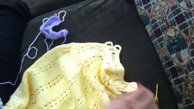 Crochet button loop tutorial- ojales a crochet sobre tejido a agujas
