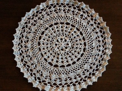 Crochet Doily - Fan Doily Part 1