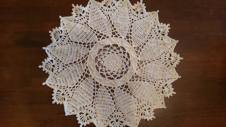 Crochet Doily - Rounded Windsor Doily Part 1