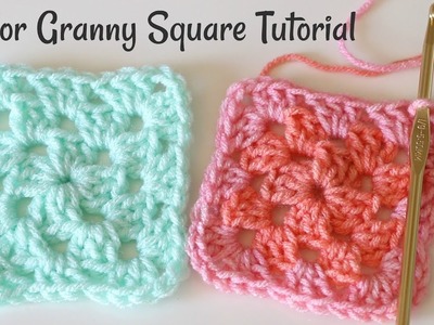 Crochet Granny Square with One Color Tutorial
