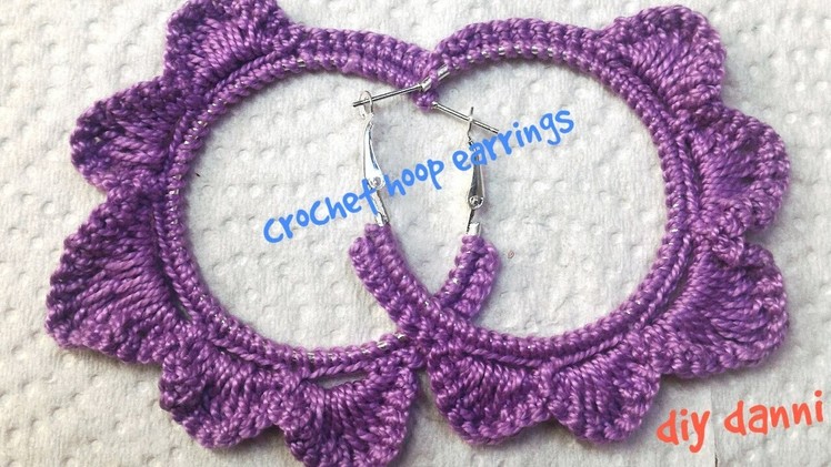 Crochet Hoop Earrings