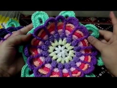 Crochet Mandala Style Flower Part 1 (ENGLISH VERSION)