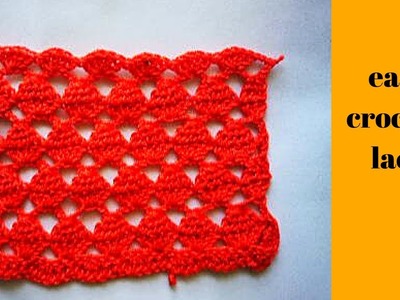 CROCHET TUTORIAL:beautifull crochet lace ,(easy)