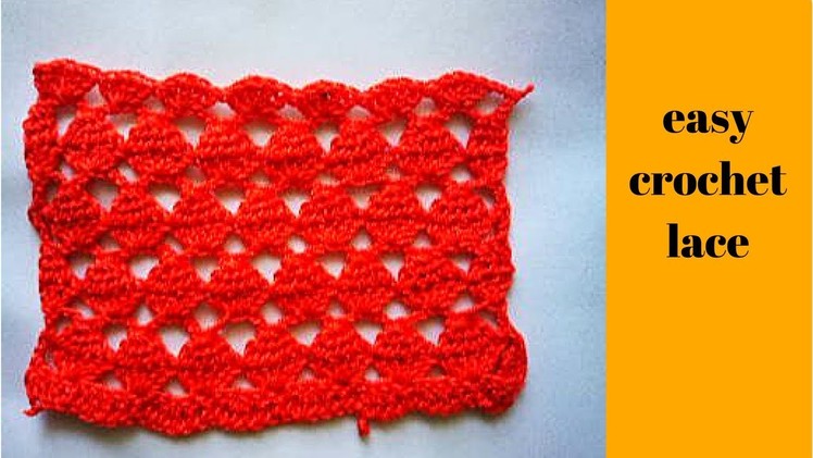 CROCHET TUTORIAL:beautifull crochet lace ,(easy)