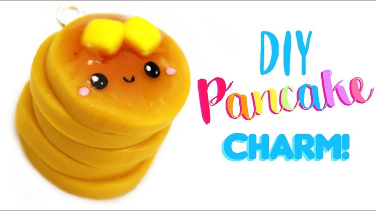DIY CUTE Pancake pile CHARM!! - with GLITTER | Kawaii Friday