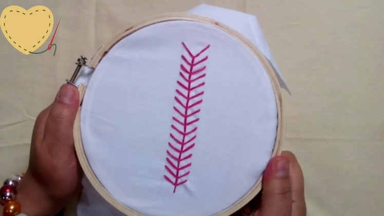 DIY Embroidery Stitches for Beginner - Fly Stitch + Tutorial !