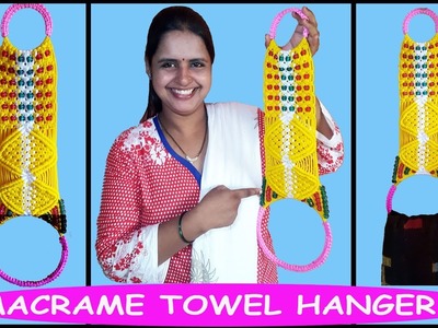 DIY How to Make Macrame Towel Hanger