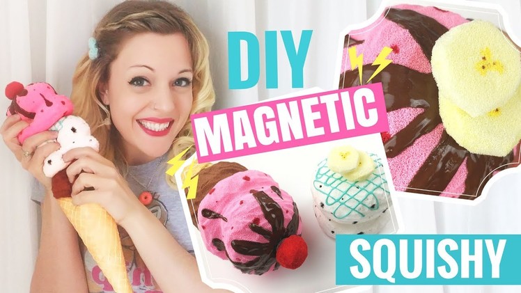 ????DIY Ice Cream Cone SQUISHY Tutorial!-Magnetic Scoops and Toppings!