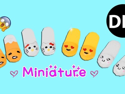 DIY Miniature Slipper.Emoji.Hello Kitty.Gudetama Lazy Egg. Kawaii Mini Slipper