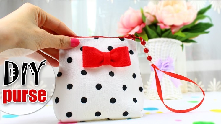 DIY PURSE BAG SWEET ZIPPER BAG TUTORIAL