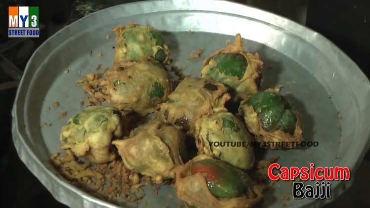 DO YOU KNOW HOW TO MAKE CAPSICUM BAJJI | Bell Pepper Fritters | STREET FOODS