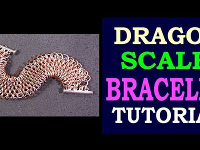 EASY DIY DRAGON SCALE CHAINMAILLE BRACELET | PAGGAWA NG CHAINMAILLE NA PULSERAS