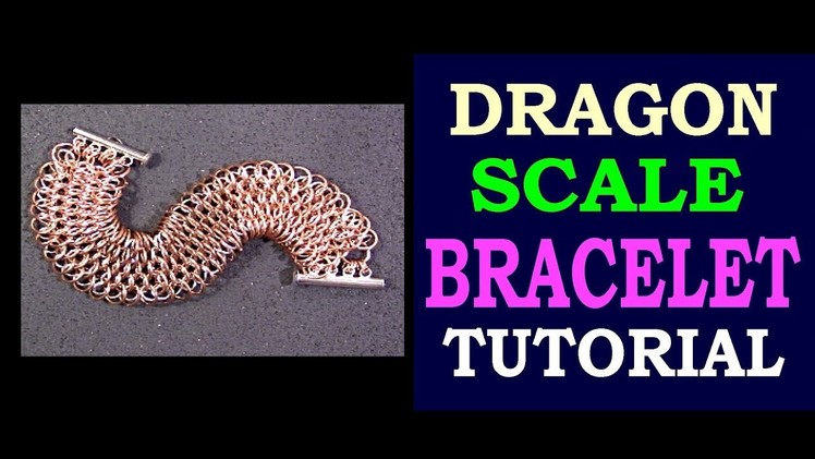 EASY DIY DRAGON SCALE CHAINMAILLE BRACELET | PAGGAWA NG CHAINMAILLE NA PULSERAS