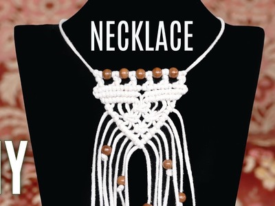 Easy Macramé Necklace Tutorial by Macrame School | DIY