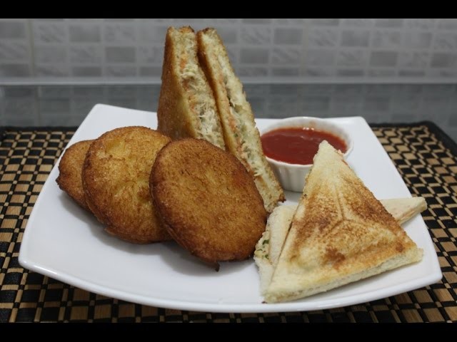 FRIED CHICKEN SANDWICH.how to make fried or grilled sandwich