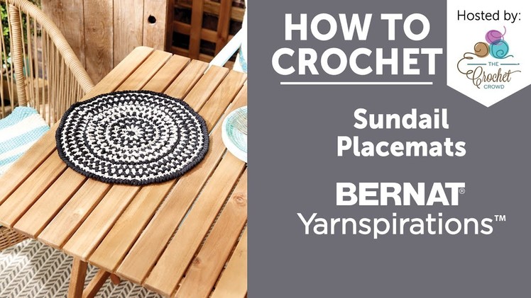 How to Crochet Placemats: Crochet Sundial Placemat