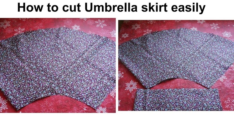 How to cut Umbrella skirt easily (Malayalam)