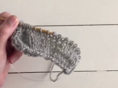 How to knit the knit stitch - continental style