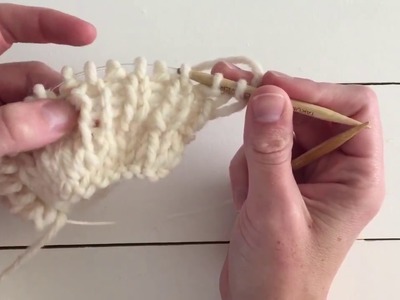 How to knit the rib stitch - continental style