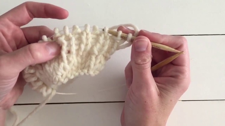 How to knit the rib stitch - continental style