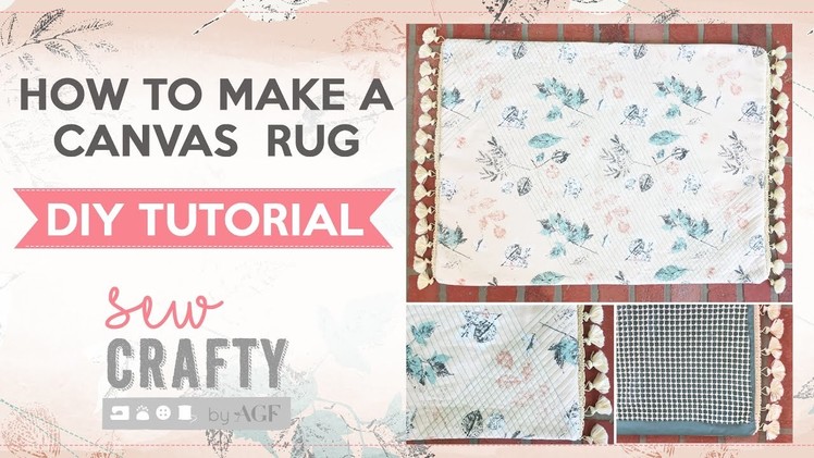How to make a canvas rug!