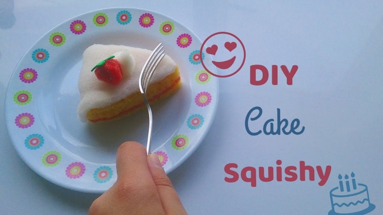 How To Make A DIY Cake Squishy!!????