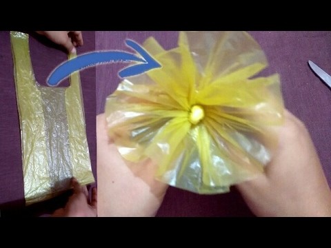 How to make a Flower with plastic bag