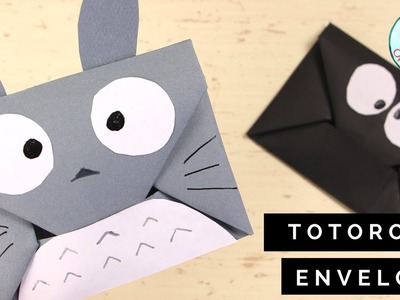 How to Make an Origami Envelope Tutorial - Easy DIY Totoro Origami Envelope - Paper Crafts for Kids