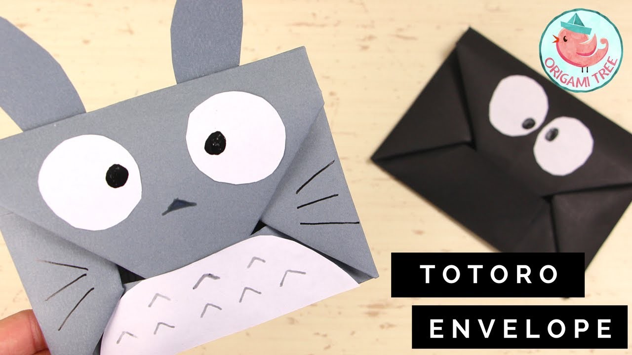 How to Make an Origami Envelope Tutorial - Easy DIY Totoro Origami ...