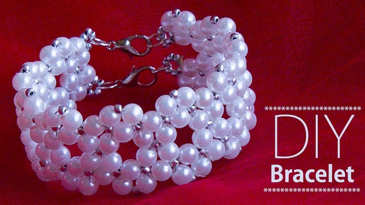How to make pearl bracelet | DIY Bracelets | pearl bridal jewellery making