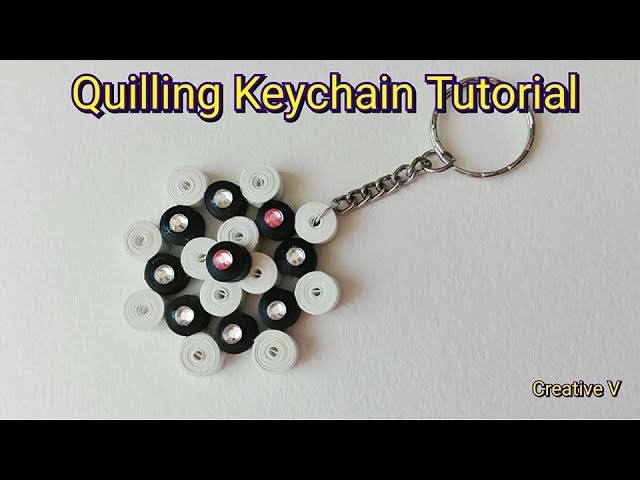 How to Make Quilling KeyChain. Tutorial. Design 5