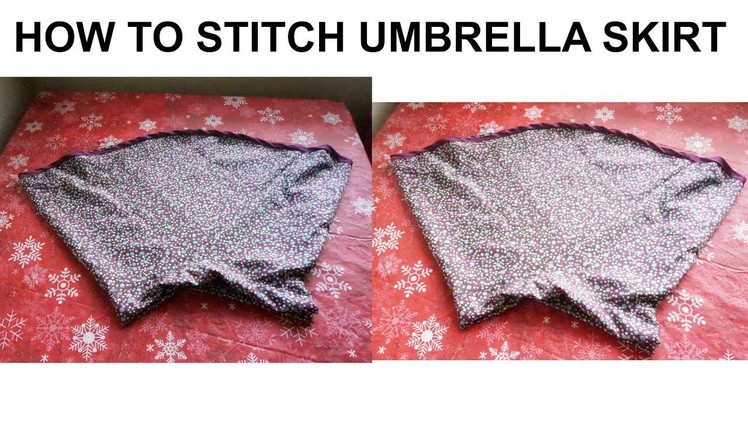 How to stitch Umbrella skirt (malayalam)