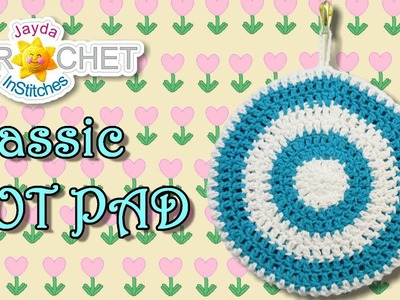 Kitchen Hot Pad Pot Holder in Vintage-Style - Crochet Pattern