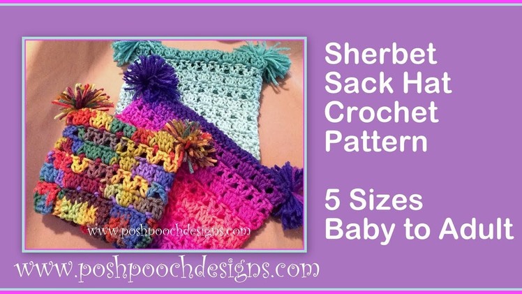 Sherbet Sack Hat Crochet Pattern