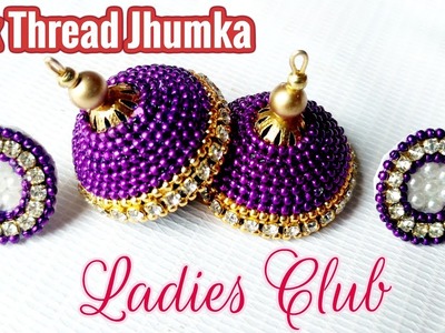 Silk Thread Jewelry I How to Do Ball Chain Jhumka at home I Tutorial for Beginners