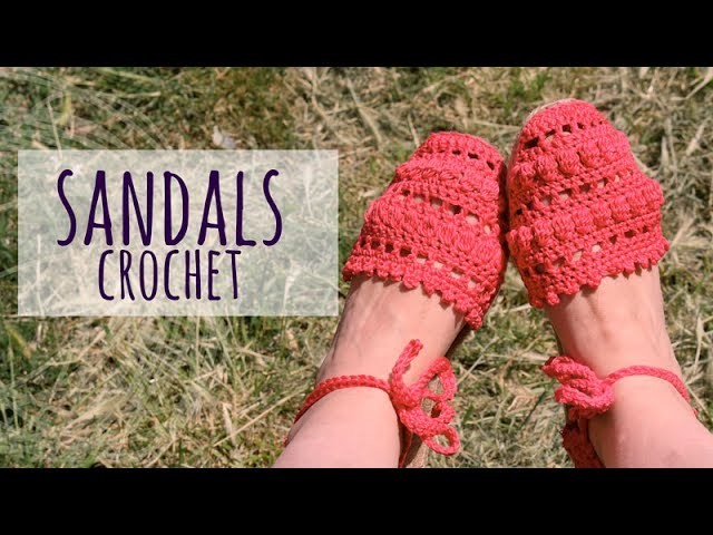 Tutorial Easy Crochet Sandals Woman